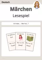 Vorschau - Stundenentwürfe - Märchen erzählen am roten Faden – Unterrichtsreihe + schriftliche Planung (Materialpaket) - Seite 1
