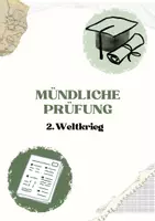 Vorschau - Bildkarten - Mündliche Prüfung Zweiter Weltkrieg komplett - Deckblatt