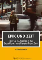 Vorschau - Arbeitsblätter - Epik und Zeit: Erzählzeit und Erzählte Zeit - Deckblatt