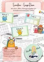 Vorschau - Arbeitsblätter - Einmaleins - Monster Escape Room Klasse 2 - Deckblatt