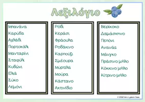 Προεπισκόπηση - Flashcards - Fruits (real pictures) - Flashcards - Σελίδα 1