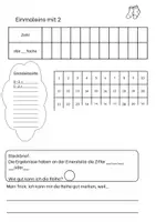 Vorschau - Arbeitsblätter - Hefteintrag / Übersicht Malreihen Einmaleins 1x1 - Seite 2