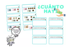 Vista previa - Hojas de trabajo - Dinero, ¿Cuánto dinero hay? - Portada