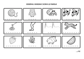 anteprima - Materiale di supporto/inclusione - Autodettato bisillabe/trisillabe/ C G suoni duri - Pagina 1