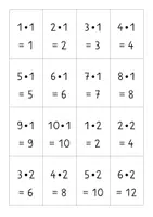 Vorschau - Spiele - Kopfrechenkarten Multiplikation (kleines 1x1) - Seite 1
