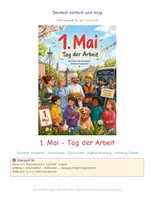 Vorschau - Stundenentwürfe - Unterrichtseinheit zum 1. Mai Tag der Arbeit - Deckblatt