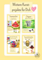 Vorschau - Mal- und Bastelvorlagen - Sommer - 3D Schildkröte im Meer basteln - Kunst Grundschule Klasse 1-2 - Seite 3