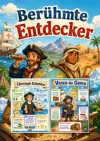 Vorschau - Poster - Lernkarte – Berühmte Entdecker – Sachunterricht – Menschen und ihre Geschichte 3. Klasse - Deckblatt