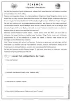 Vorschau - Arbeitsblätter - Lesetexte Pokémonwelt - zweifach differenziert - Seite 2