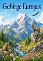 Vorschau - Poster - Lernkarte – Gebirge Europas – Sachunterricht – Landschaften und Naturräume 4. Klasse - Seite 1