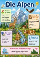 Vorschau - Poster - Lernkarte – Gebirge Europas – Sachunterricht – Landschaften und Naturräume 4. Klasse - Seite 2