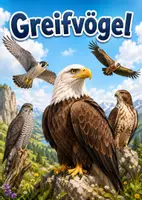 Vorschau - Poster - Lernkarte – Greifvögel – Sachunterricht – Tiere 2. Klasse - Seite 1