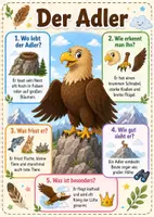 Vorschau - Poster - Lernkarte – Greifvögel – Sachunterricht – Tiere 2. Klasse - Seite 2