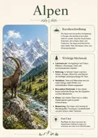 Vorschau - Poster - Lernkarte – Größte Gebirge der Welt – Geografie – Landschaftsformen und Naturräume 7. Klasse - Seite 2