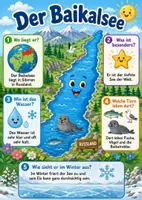 Vorschau - Poster - Lernkarte – Größte Seen der Welt – Sachunterricht – Erde und Wasser 3. Klasse - Seite 3