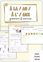 Vorschau - Stundenentwürfe - Grammaire: Die Präpositionen à und chez. Ortsangaben. - Deckblatt