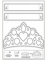 Vorschau - Mal- und Bastelvorlagen - Muttertag Bastelvorlage Krone Klasse 1–4 | 3 Kronen Motive (MAMA, Blumen, Tiara) | Muttertagsgeschenk Kinder - Seite 2