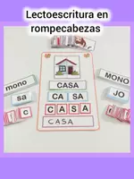 Vista previa - Juegos / Gamificación - lectoescritura en rompecabezas! - Portada