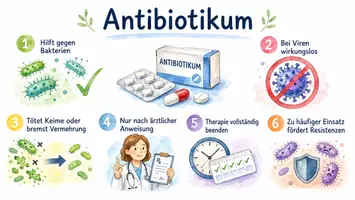 Vorschau - Arbeitsblätter - Arbeitsblatt zum Thema "Antibiotikum" + Onlineübung & MP3 + Infografik - Seite 2
