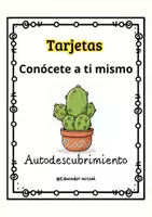Vista previa - Tarjetas / Manipulativos - Tarjetas conócete a ti mismo - página 1