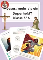 Vorschau - Arbeitsblätter - Jesus: mehr als ein Superheld? Einführung mit Mindmap (5/6) - Deckblatt