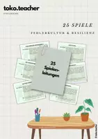 Vorschau - Spiele - Fehlerkultur & Resilienz Spiele für die Klassengemeinschaft - Deckblatt
