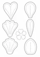 Vorschau - Mal- und Bastelvorlagen - Prickelvorlagen Muttertag – Blumen basteln | Geschenkidee - Seite 3