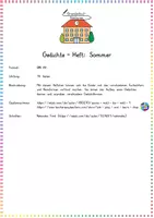 Vorschau - Arbeitsblätter - Sommer / Gedichte: Gedichte-Heft (Lyrik & Kreatives Schreiben) - Deutsch - Kl. 3/4 - Seite 1