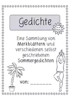 Vorschau - Arbeitsblätter - Sommer / Gedichte: Gedichte-Heft (Lyrik & Kreatives Schreiben) - Deutsch - Kl. 3/4 - Seite 2