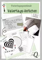 Vorschau - Arbeitsblätter - Vatertagsgeschenk: Vatertagsheftchen - Deckblatt