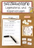 Vorschau - Anderer Materialtyp - Satzbausteine Legematerial und Kopiervorlagen - Deckblatt