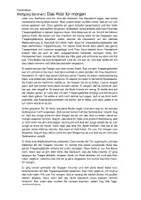 Vorschau - Arbeitsblätter - Das Holz für morgen - Kurzgeschichte - Analyse - Seite 2