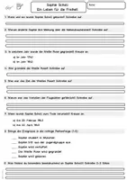 Vorschau - Arbeitsblätter - Lesetext mit Fragen zu Sophie Scholl ( Lesen Klasse 3, Klasse 4, DaZ) - Seite 2