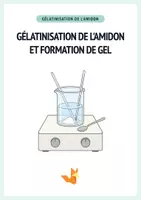 Aperçu - Expériences - Gélatinisation de l’amidon – Expérience avec eau & chaleur 🧪 - Page de couverture