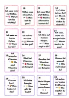 Vorschau - Arbeitsblätter - Dosendiktat / Schleichdiktat Gesunde Ernährung 🥕 Schreiben & Nachdenken (32 Karten + Zusatzaufgaben - Seite 2