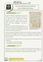 Vorschau - Arbeitsblätter - Die Entwicklung der Koranschrift in der Frühzeit des Islams - Seite 1