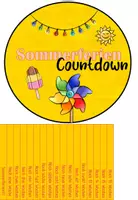 Vorschau - Mal- und Bastelvorlagen - Sommerferien-Countdown - Seite 1