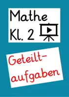 Vorschau - Präsentationen/Tafelbilder - Division/Geteiltaufgaben - Einmaleins umgekehrt (Lernvideo) - Deckblatt