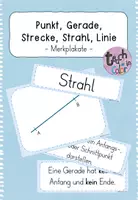 Vorschau - Merkblätter - Punkt, Gerade, Strecke, Strahl, Linie - Merkplakate - Deckblatt