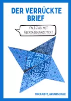 Vorschau - Mal- und Bastelvorlagen - Der verrückte Brief – Faltspaß mit Überraschungseffekt ⭐ - Deckblatt