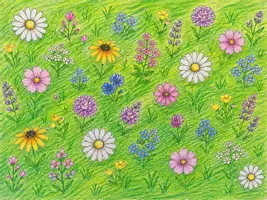 Vorschau - Arbeitsblätter - Kunstprojekt: Blumenwiese im Sommer - Seite 2