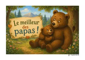 Aperçu - Affichage - Le meilleur des papas ! - Page de couverture