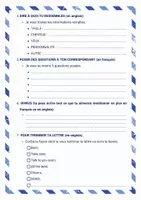 Aperçu - Apprentissages en autonomie - Aide élève pour correspondance "Penpal Project" - Page 1
