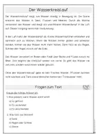 Vorschau - Arbeitsblätter - Sachtexte lesen Klasse 3 - Das Wasser - Seite 3