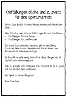 Vorschau - Stationenlernen - Kraftübungen / Fitness / Krafttraining- für den Sportunterricht - Seite 1