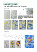 Vorschau - Stundenentwürfe - Kunstprojekt: Heißluftballons im Sternenhimmel von van Gogh - Seite 1