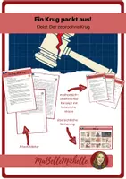 Vorschau - Arbeitsblätter - Ein Krug packt aus! – Kreativer Einstieg zu Kleists Der zerbrochne Krug - Deckblatt