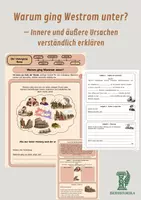 Vorschau - Unterrichtsreihen - Warum ging Westrom unter? – Innere und äußere Ursachen verständlich erklären - Deckblatt