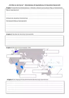 Vorschau - Arbeitsblätter - Arbeitsblatt + Quelle: Kolonialismus & Imperialismus im Deutschen Kaiserreich - Deckblatt