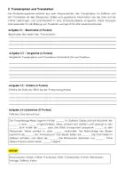 Vorschau - Arbeitsblätter - Proteinbiosynthese Klassenarbeit: Transkription, Translation, DNA & RNA - Seite 2